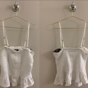 NWT Peplum Blouse with removal straps